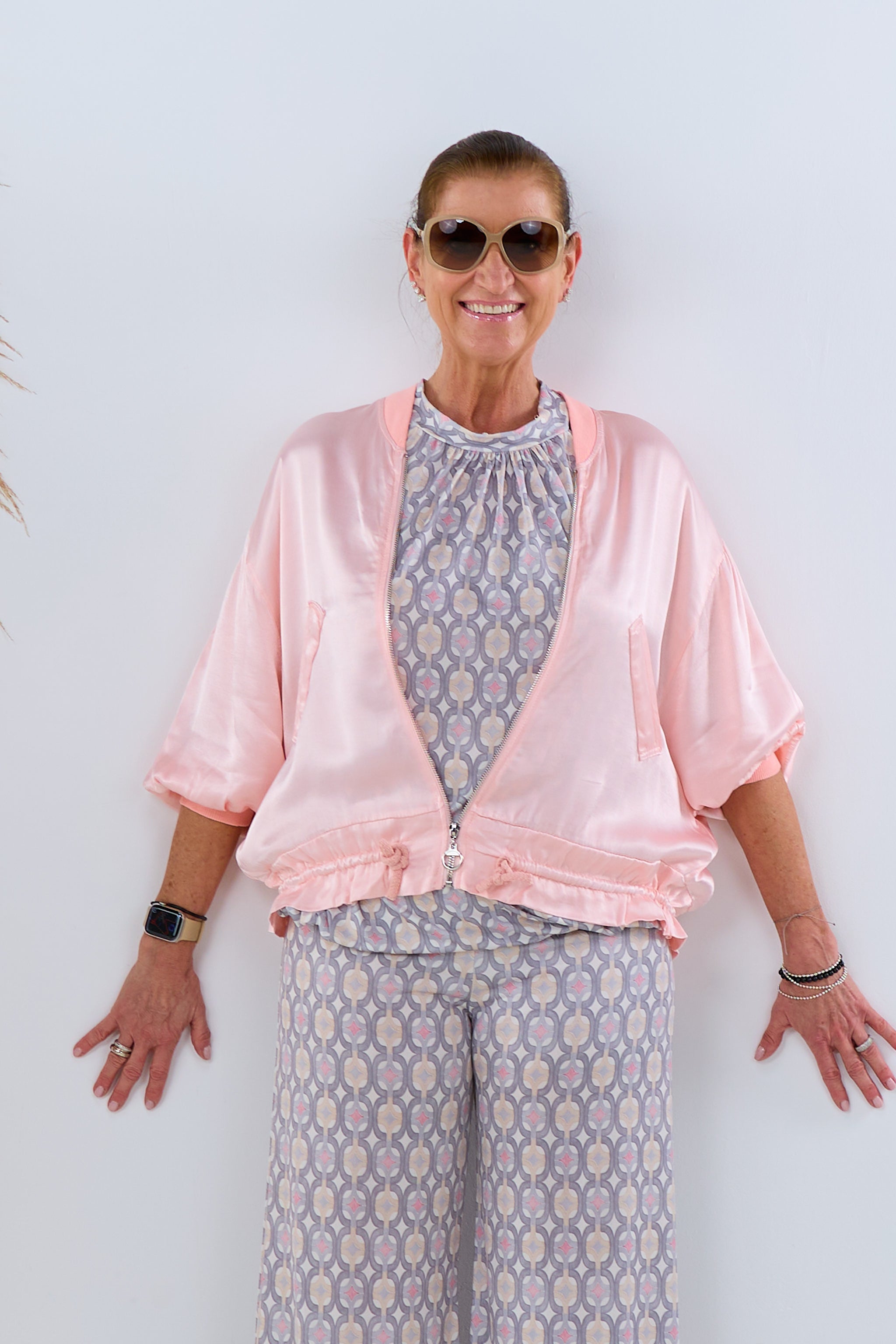 Blouson damen seide Clearance